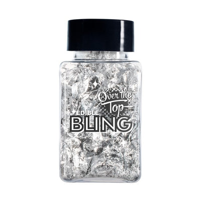 Over The Top Edible Bling Silver Leaf Flakes 2g