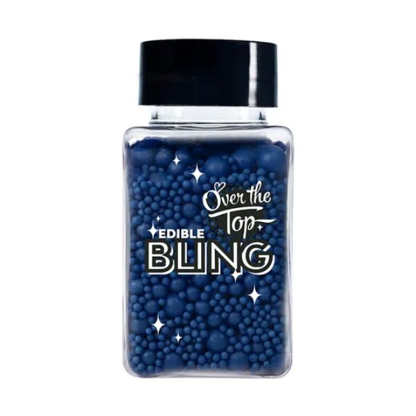Over The Top Edible Bling Royal Blue Medley Sprinkles 65g