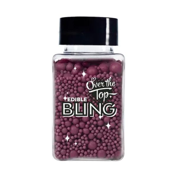 Over The Top Edible Bling Burgundy Medley Sprinkles 65g