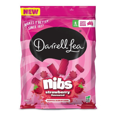 Darrell Lea Strawberry Nibs 200g