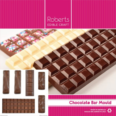 Assorted Chocolate Bars Plastic Chocolate Mould with a Recipe Card