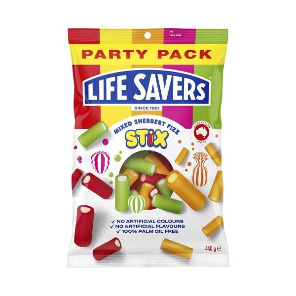 Life Savers Mixed Stix Value Bag 440g
