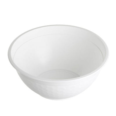 50pk 1050ml White Reusable Plastic Noodle Bowls