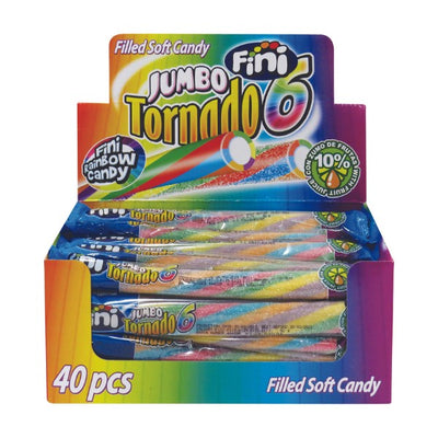 40pk Fini Sour Jumbo Tornado Bars 50g