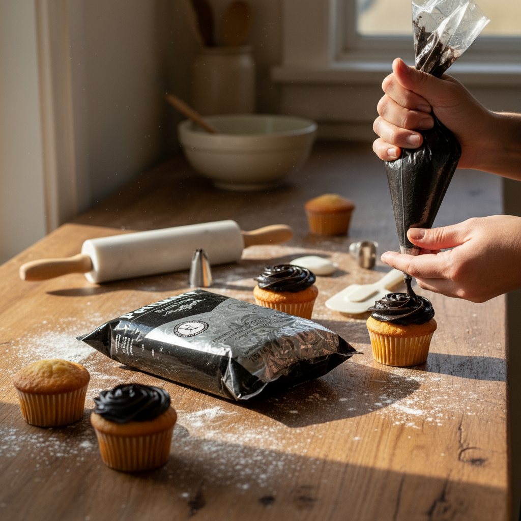 750g Black Bakels Pettinice Ready-to-roll Fondant