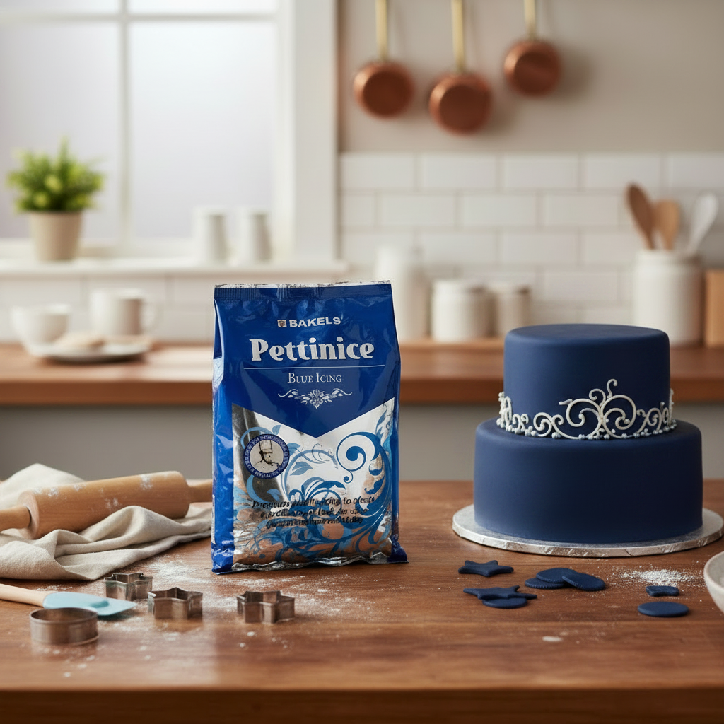 750g Blue Bakels Pettinice Ready-to-roll Fondant
