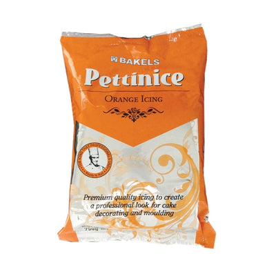 DATED SPECIAL 750g Orange Bakels Pettinice Ready-to-roll Fondant (BB Mar 2024)
