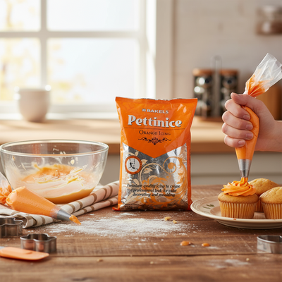 750g Orange Bakels Pettinice Ready-to-roll Fondant
