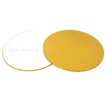6in Round Masonite Cake Board - Gold