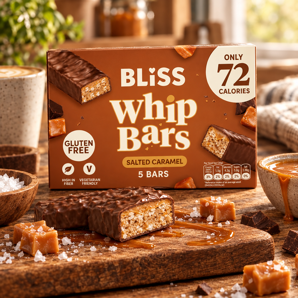 Bliss Whip Salted Caramel Bars 5pk 100g