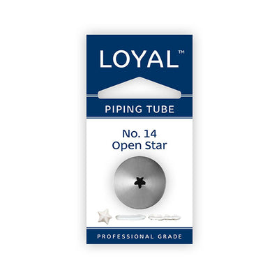 No.14 Open Star Loyal Standard Stainless Steel Piping Tip