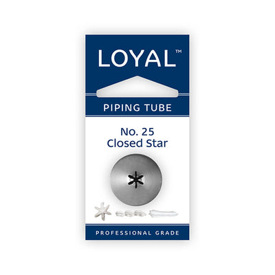 No.25 Closed Star Loyal Standard Stainless Steel Piping Tip