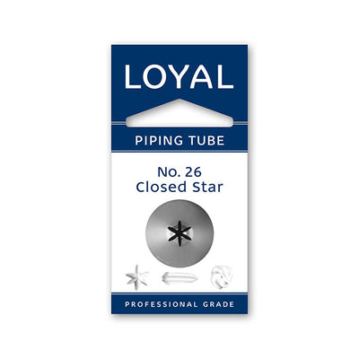 No.26 Closed Star Loyal Standard Stainless Steel Piping Tip
