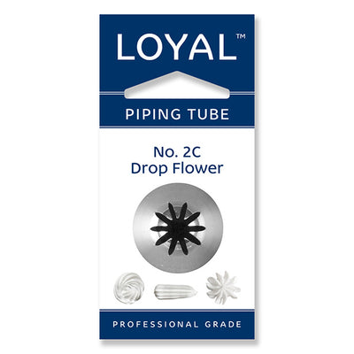 No.2C Drop Flower Loyal Medium Stainless Steel Piping Tip
