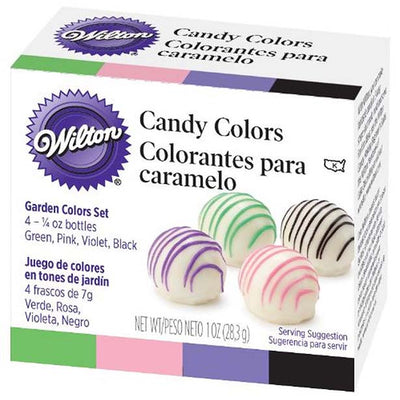 4pc Wilton Garden Colour Candy Colour Set 28g