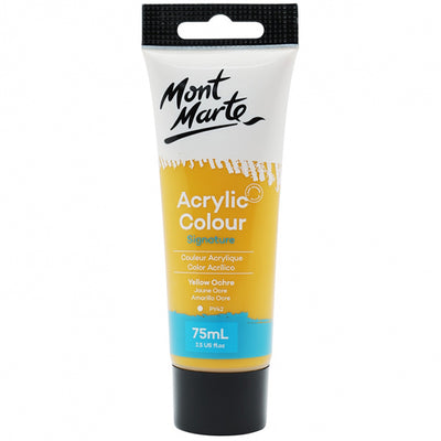 Mont Marte Acrylic Colour Paint 75ml - Yellow Ochre