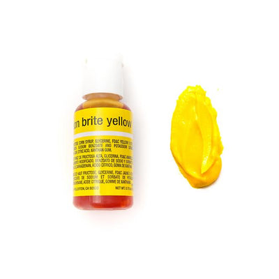 Chefmaster Neon Brite Yellow Liqua-Gel Food Colouring 0.70oz