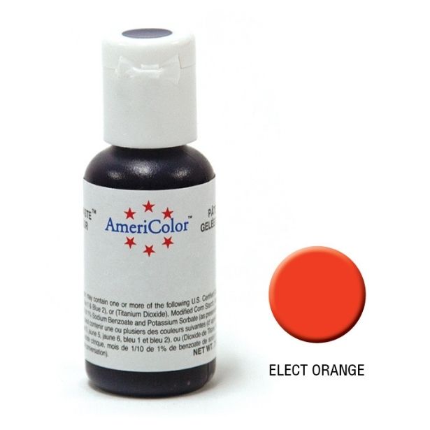DATED SPECIAL Americolor Electric Orange Soft Gel Paste 0.75oz/24g (BB Jan 2024)