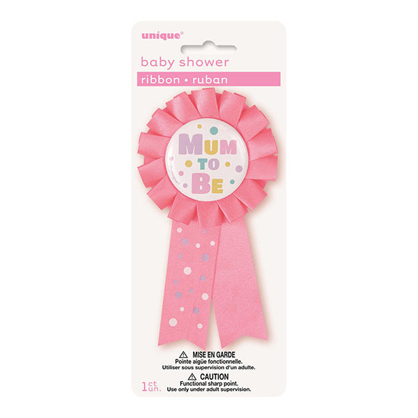 Pink Mum To Be Award Ribbon