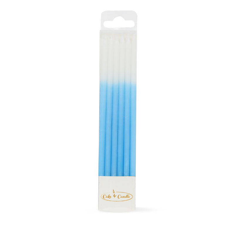 Blue Ombre Cake Candles 12pk