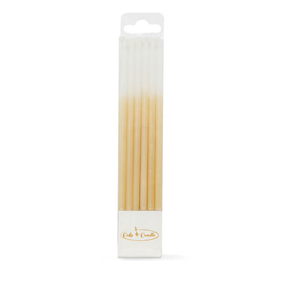 Gold Ombre Cake Candles 12pk