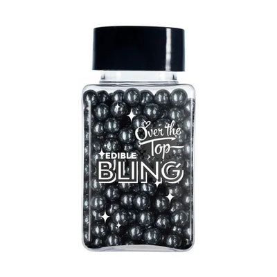 Over The Top Edible Bling 4mm Black Pearls 70g