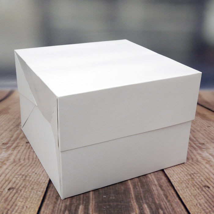 BULK 50pk White 8in Standard Cake Box (8x8x6in)