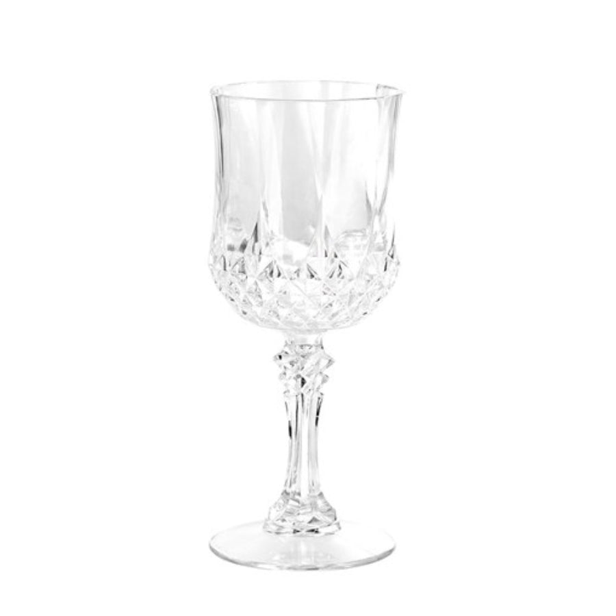 Acrylic Crystal Deco Reusable Wine Glass 220ml