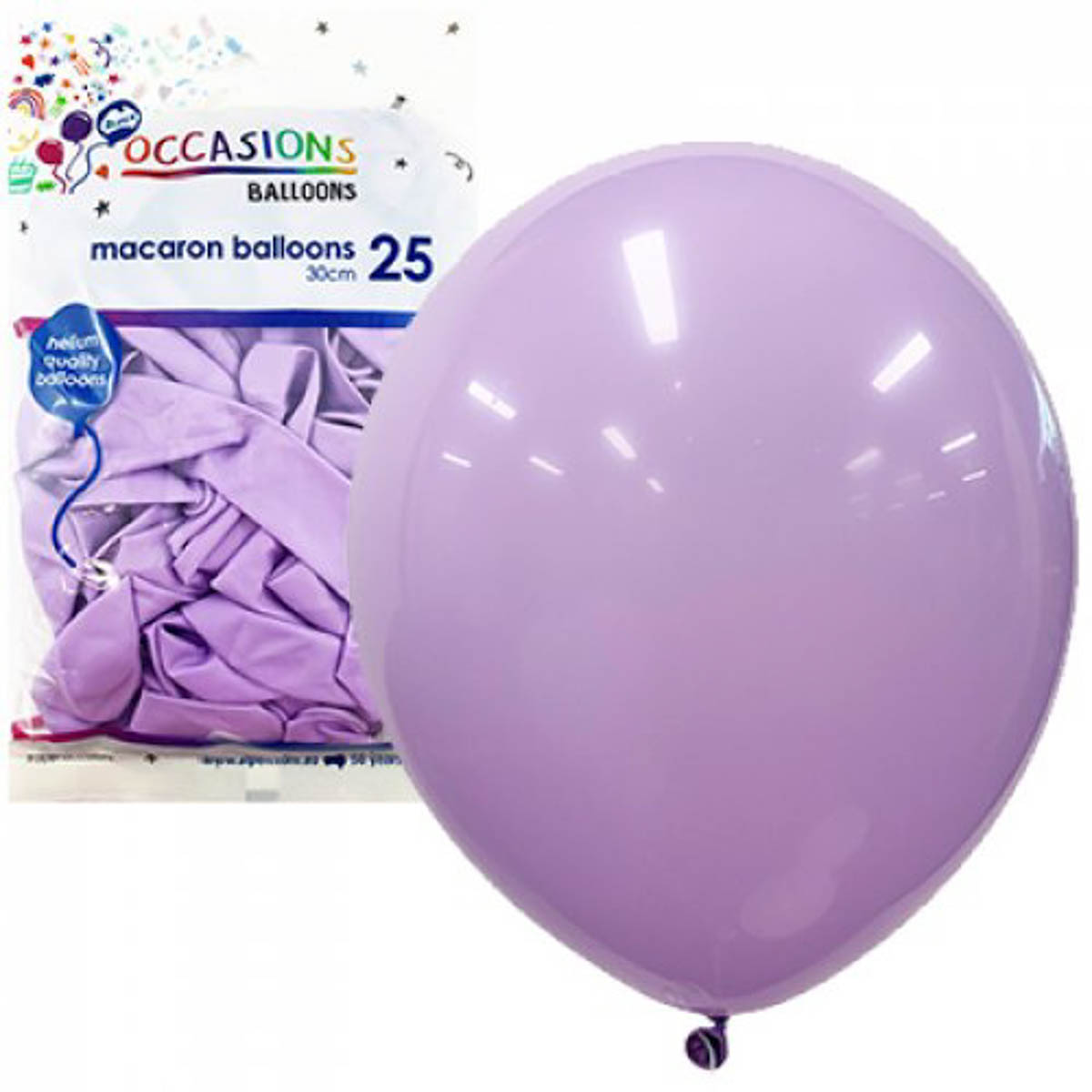 25pk Lavender Macaron Latex Balloons 30cm