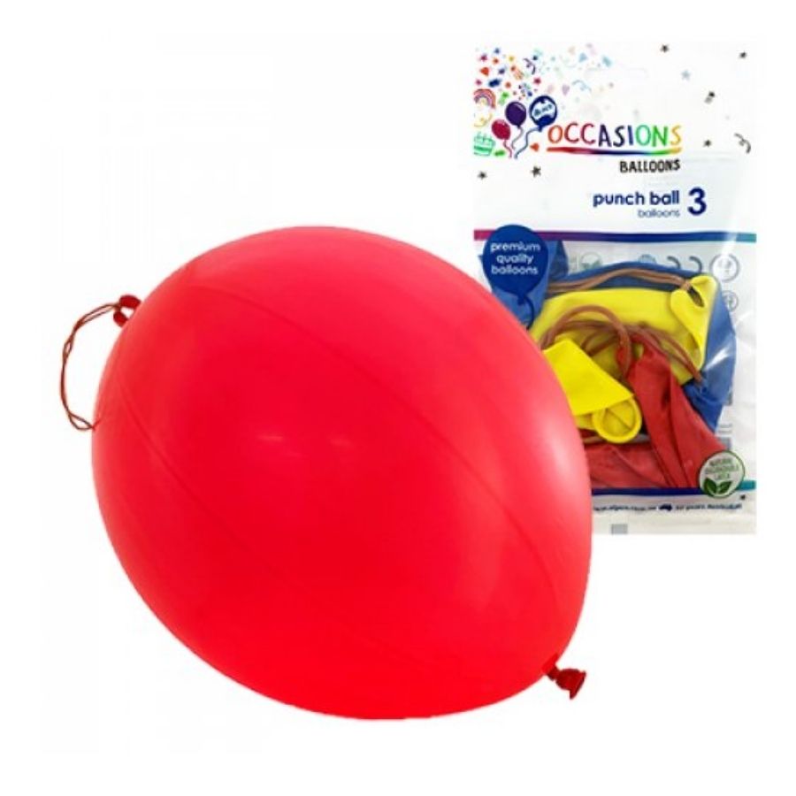 3pk Punchball Latex Balloons
