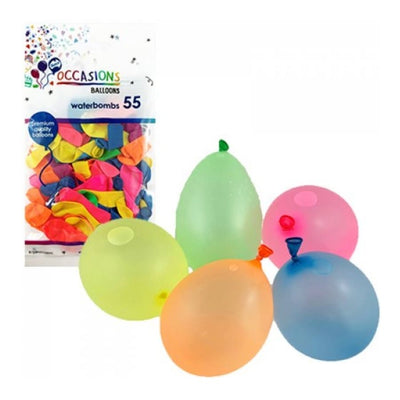 55pk Waterbomb Latex Balloons