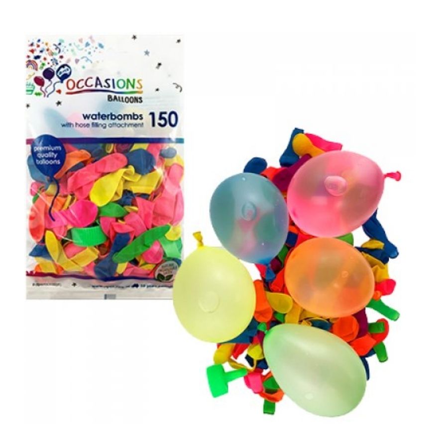 150pk Waterbomb Latex Balloons with hose attachment