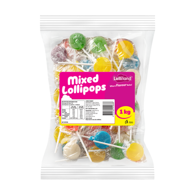 Mixed Flat Pops 1kg (approximately 125pcs)