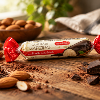 Marzipan Dark Chocolate Bar 75g