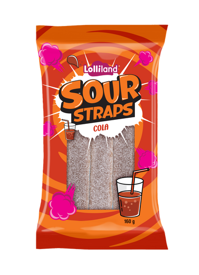 Lollinauts Sour Straps - Cola 160g