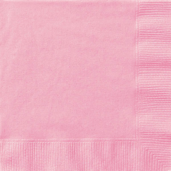 Lovely Pink Lunch Napkins 33x33cm 20pk