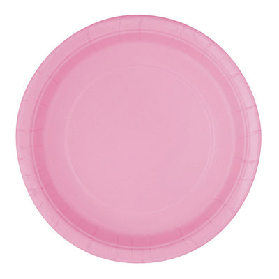 Lovely Pink Paper Plates 7in 8pk