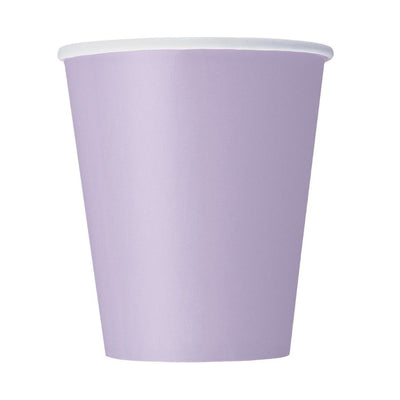 Lavender Paper Cups 270ml 8pk