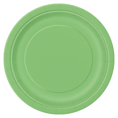Lime Green Paper Plates 7in 8pk