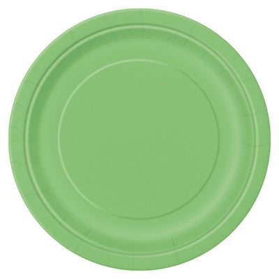 Lime Green Paper Plates 9in 8pk