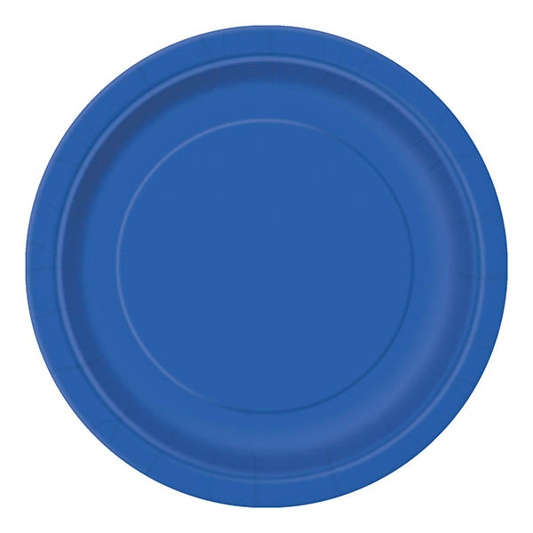 Royal Blue Paper Plates 7in 8pk