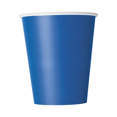 Royal Blue Paper Cups 9oz 8pk