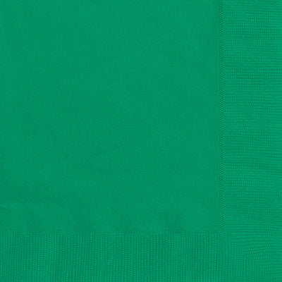 Emerald Green Beverage Napkins 25.4x25.4cm 20pk