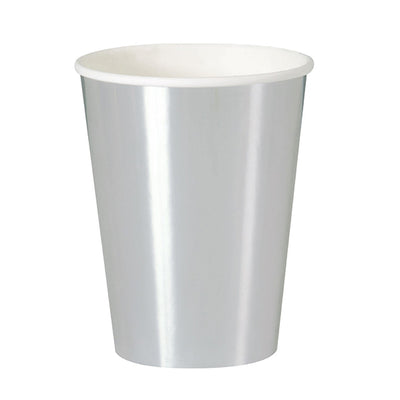 Silver Paper Cups 12oz 8pk