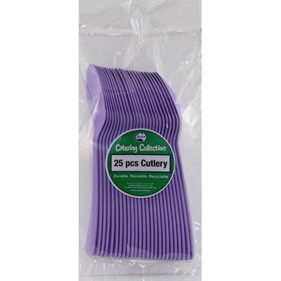 Lavender Plastic Spoons 25pk
