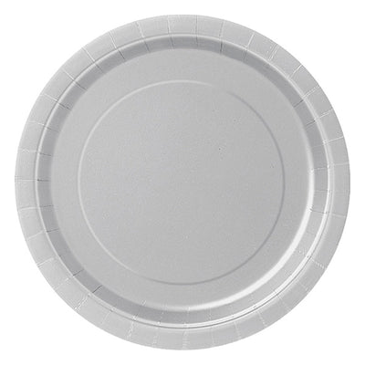 Silver Paper Plates 7in 8pk