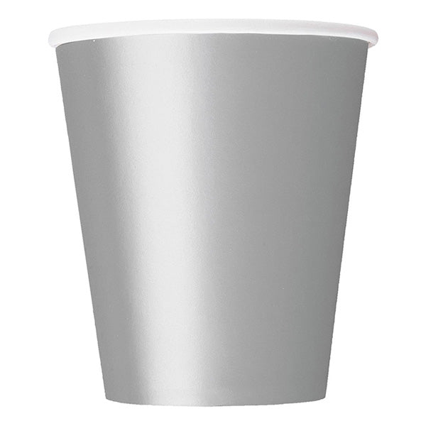 Silver Paper Cups 9oz 8pk