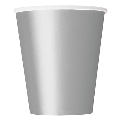 Silver Paper Cups 9oz 8pk
