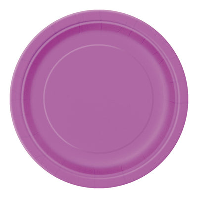 Pretty Purple Paper Plates 7in 8pk