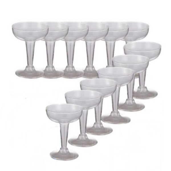 12pk Clear Plastic Cocktail Glass 100ml